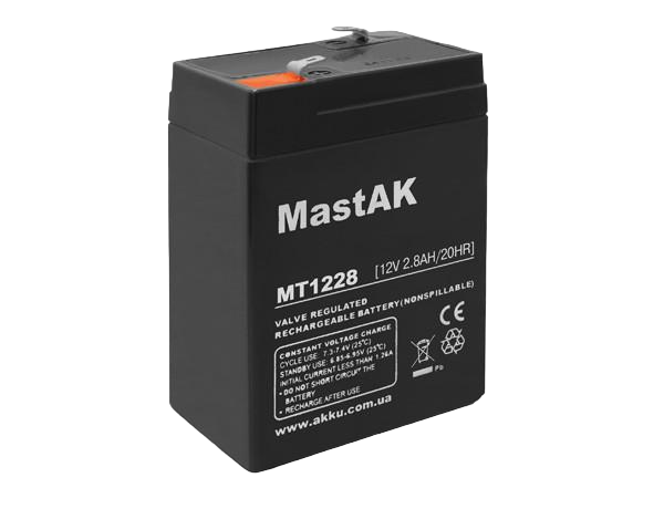 Акумулятор MASTAK MT1228 12V 2,8 Ah (185062)